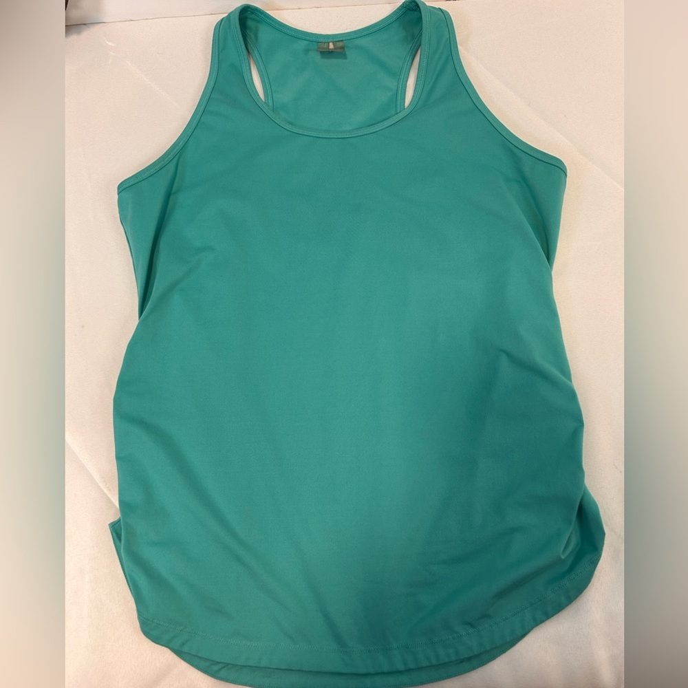 CALIA by Carrie Underwood Flow Rushed Teal Sleeveless Tank‎ Top Women’s XL